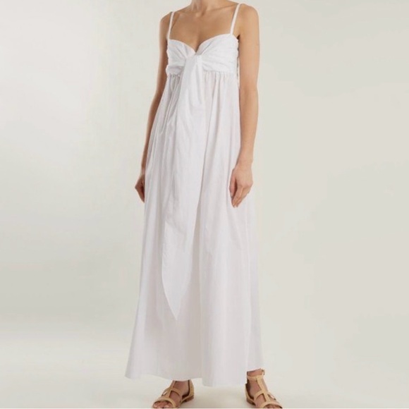 Three Graces White Cotton “Adele” Dress. Size 14 UK (10 U.S.) - Picture 2 of 7